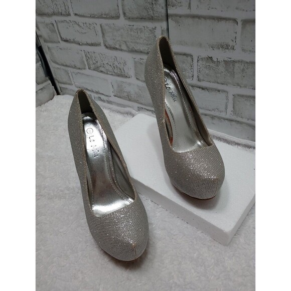 Le Miu Women's Elsa-B Stiletto Heel Shoes Silver  8 - Picture 2 of 15